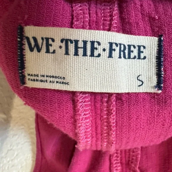 We The Free High Roller Cord Jumpsuit in Magenta Pink - Size Small - Picture 4 of 8